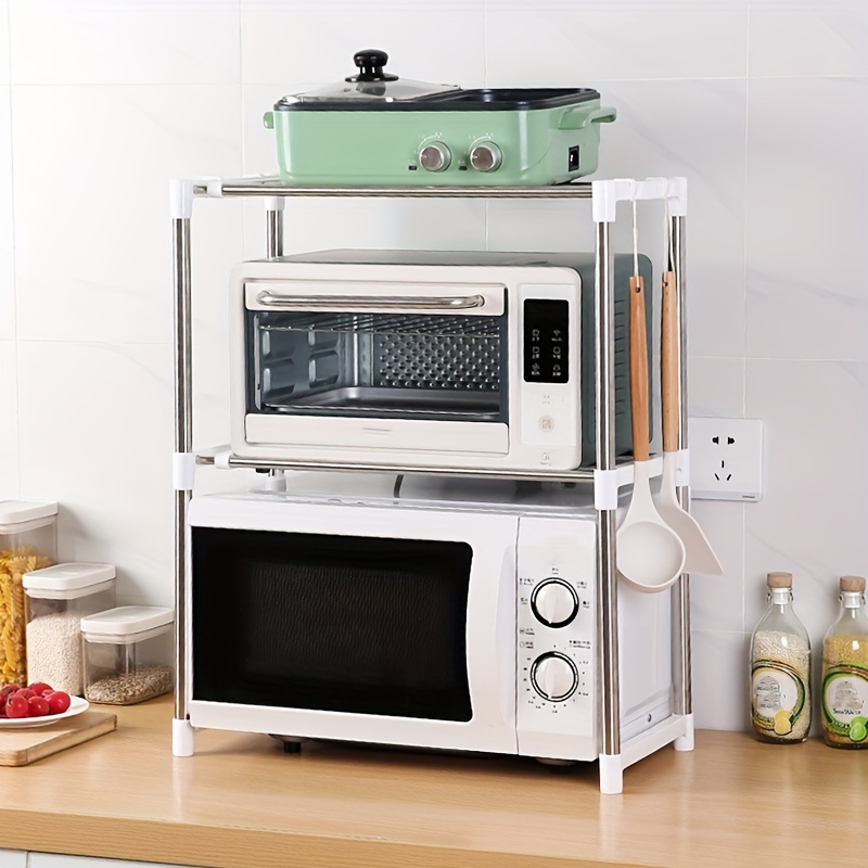 Double layer Stainless Steel Retractable Microwave Oven - Temu