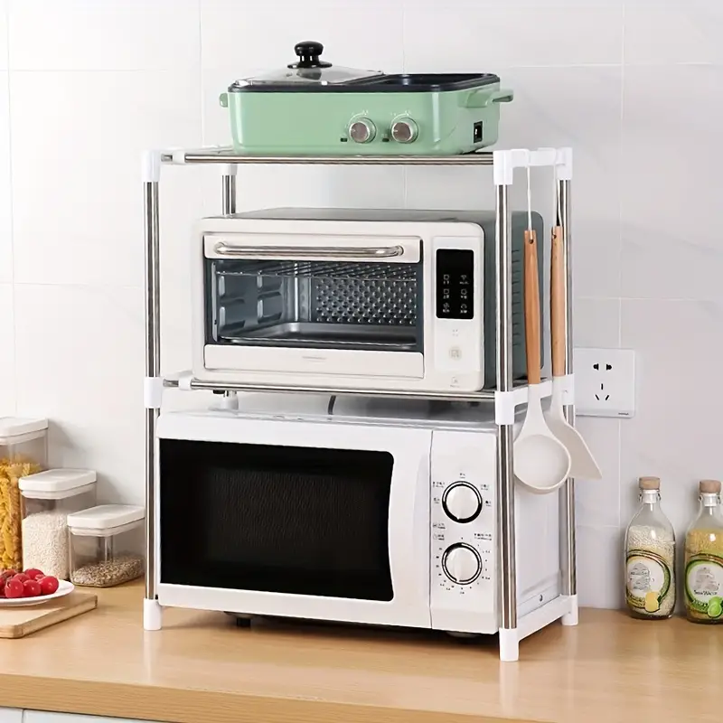 Double layer Stainless Steel Retractable Microwave Oven - Temu