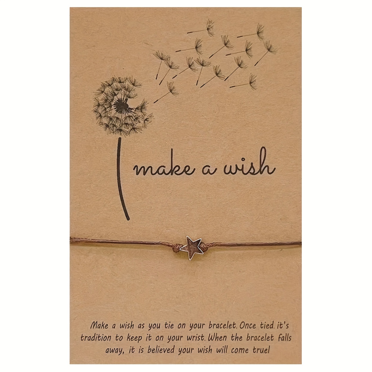 1pc make a wish wish bracelet for friends unisex friendship bracelet christmas gift