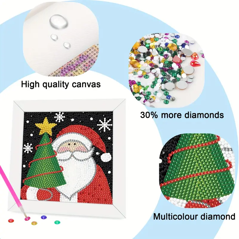 Christmas Diamond Painting Kit For Art And Crafts For Ages 6 - Temu