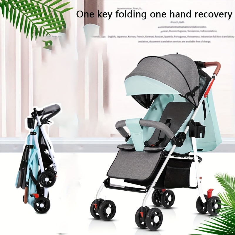 2x Mini carrito de cochecito de bebé carrito de coche plegable para niños  juguete de de simulación n. degree 2 perfke Mini carro de empuje de juguete