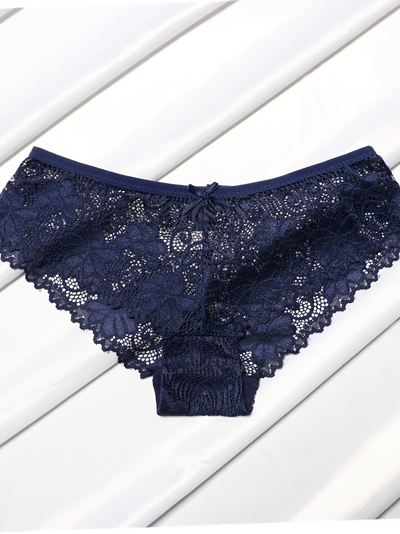 Lace Trim Hipster Panties Cross Hollow Out Breathable - Temu Portugal