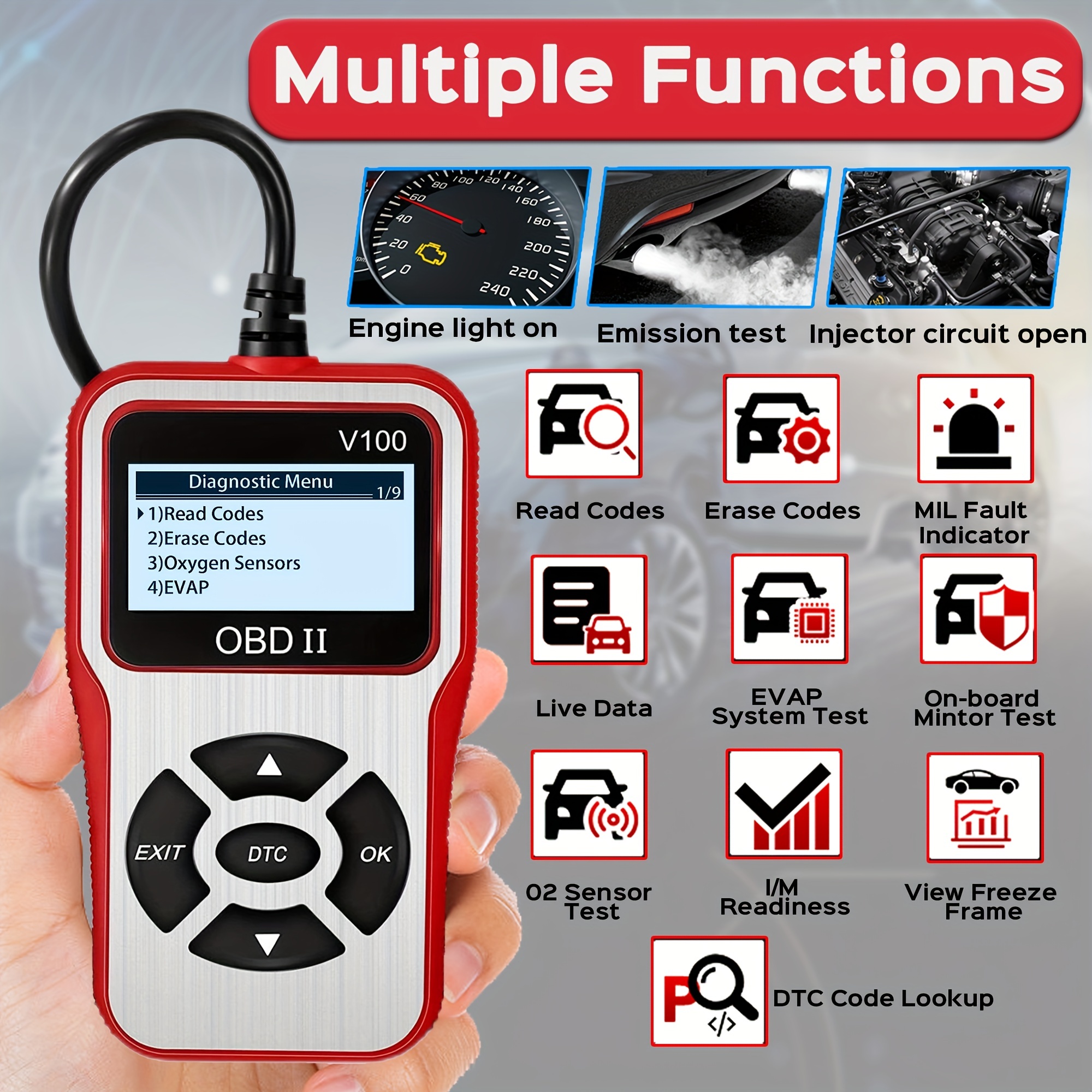 Herramienta de diagnóstico automotriz PAD Programador de llaves de coche  OBD2 escáner de diagnóstico lector de código de coche IMMO EPB DPF BMS 24 –  Yaxa Colombia