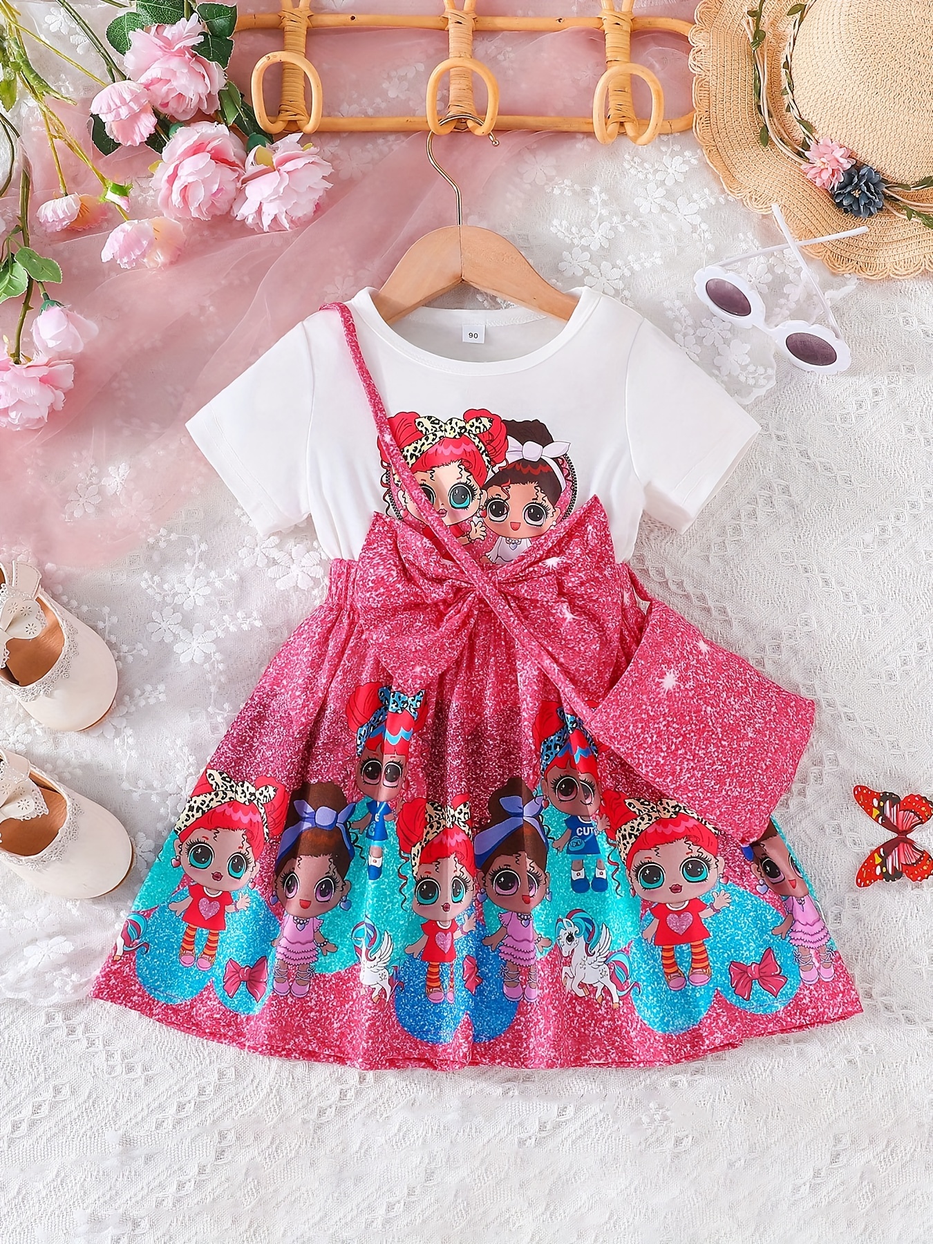  Girls 3 to 7 Years Old Party Dress Heart Print Sleeveless Lace  Mesh Princess Dress Big Girl Summer Clothes: Clothing, Shoes & Jewelry