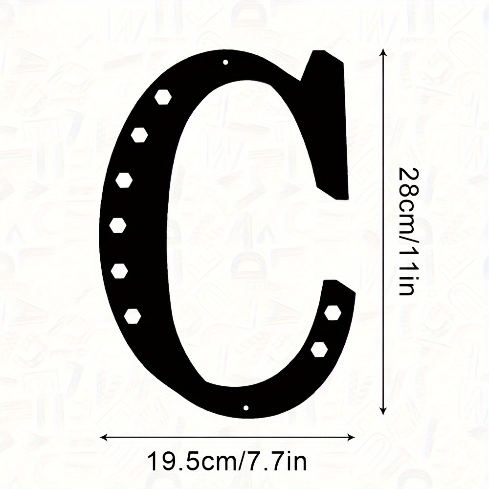 Village Wrought Iron Letter Z - Wall Hook Small