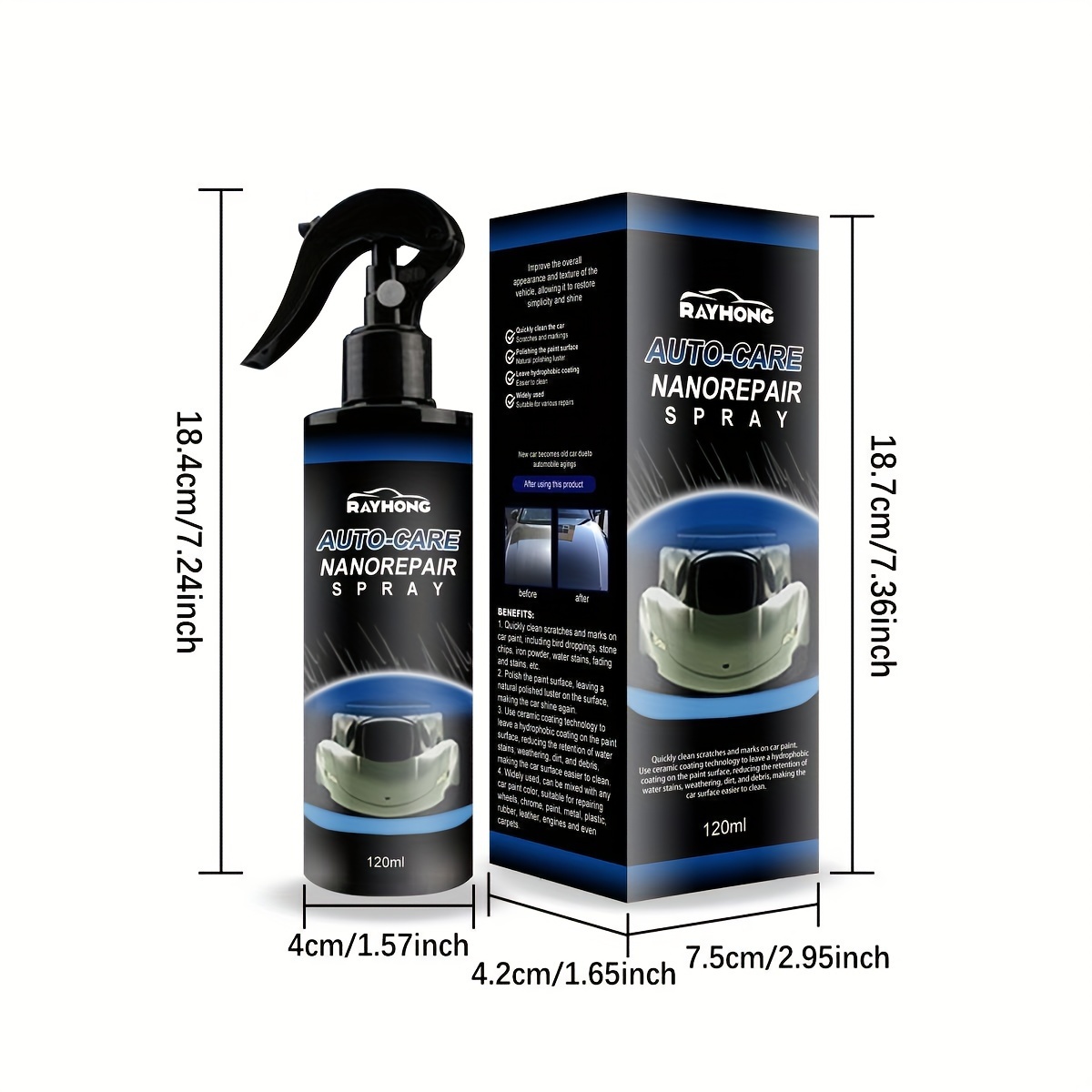 Car Care Nano Repair Spray Oxidation Liquid Polishing - Temu