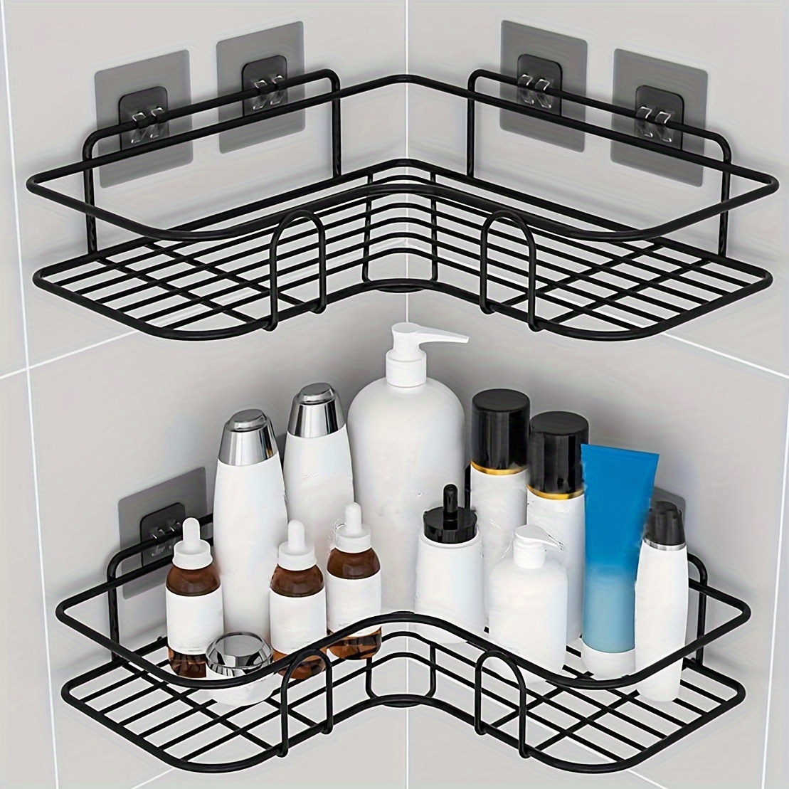 1pc Bathroom Lotion Rack Free Punching Bathroom Shampoo Body - Temu