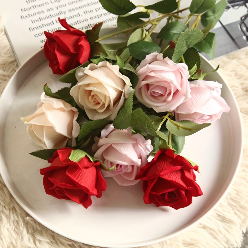Aritificial Rose Petals Fake Rose Decoration Simulation Rose - Temu