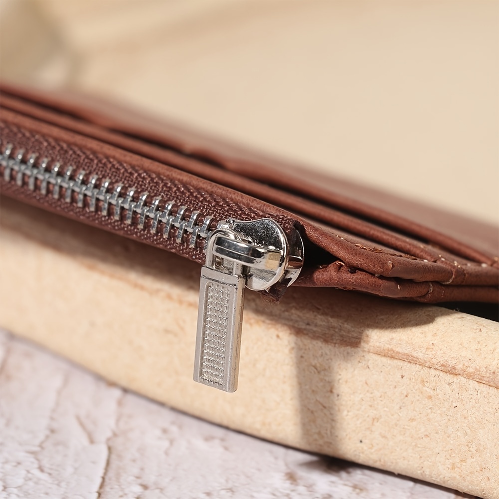 Card holder - Brown fabric card holder