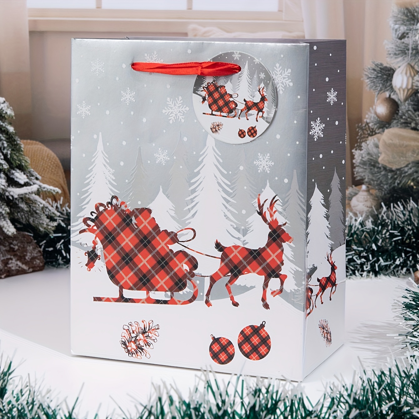 Gift Wrap Storage Bag Holiday Wrapping Paper Thickened - Temu