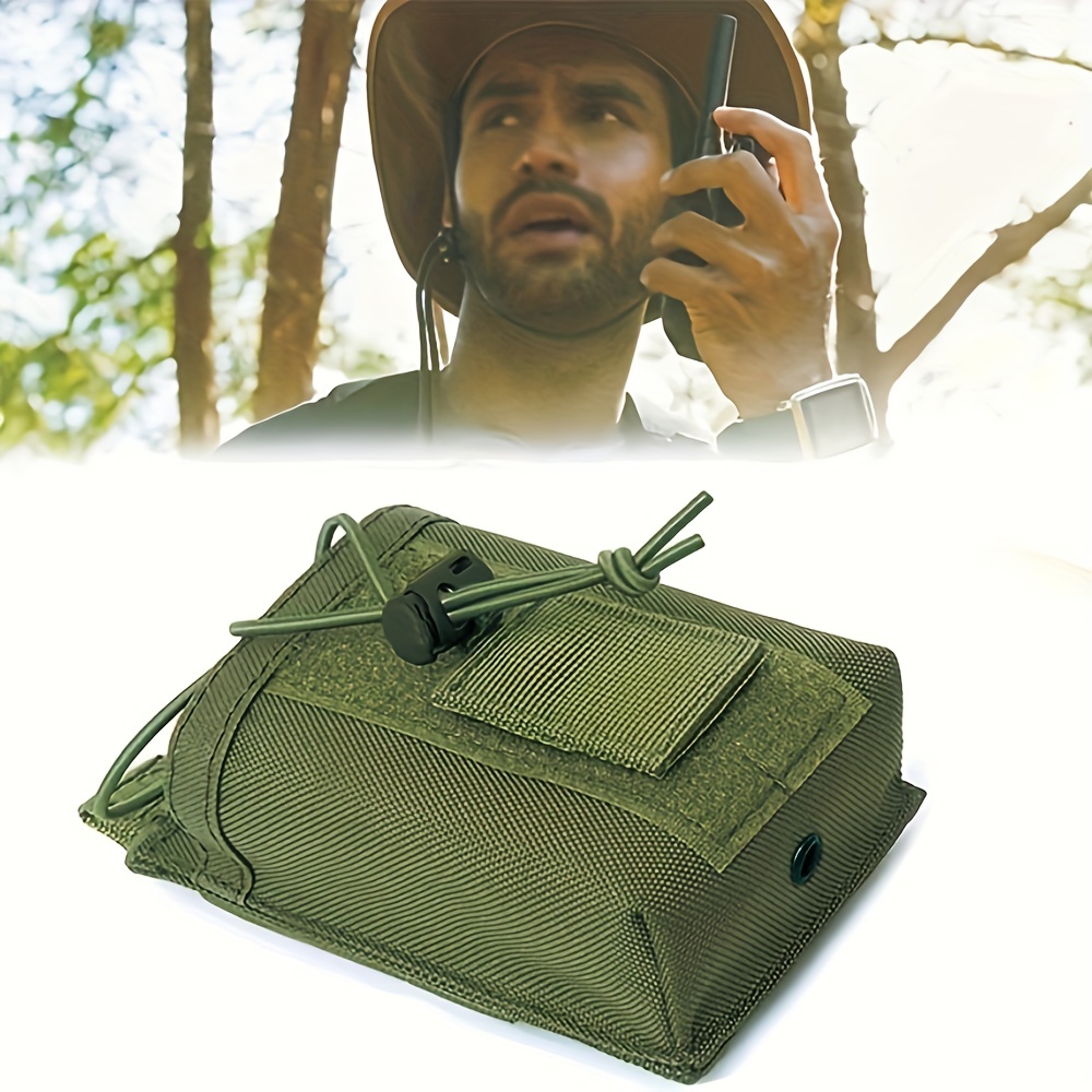 1000D Nylon Molle Pouch Radio Walkie Talkie Holder Bag Belt Pack Hunting  Accessories Magazine Pouch Outdoor Airsoft Equipment