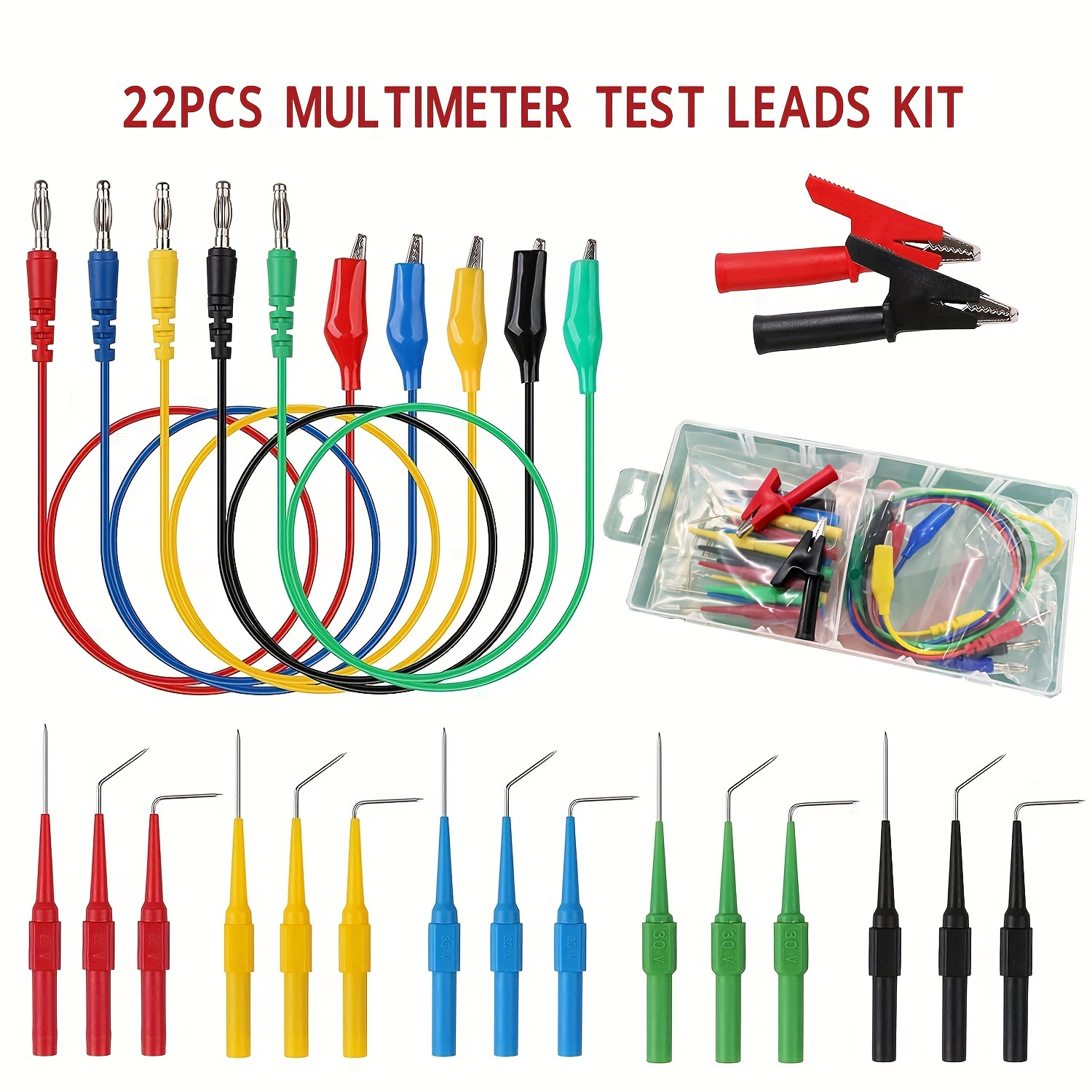 Back Probe Kit Replaceable Wire Probes With Different Angles - Temu