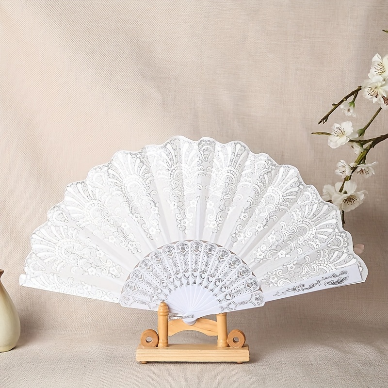 Unique Bargains Hanging Paper Fans Party Set 8pcs Decoration for Birthday Pink Gold White - Pink Gold White
