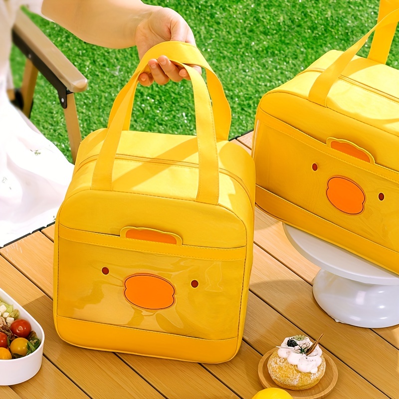 Cartoon Thickened Lunch Bag, Handle Design Lunch Box Bag, Bento Bag - Temu