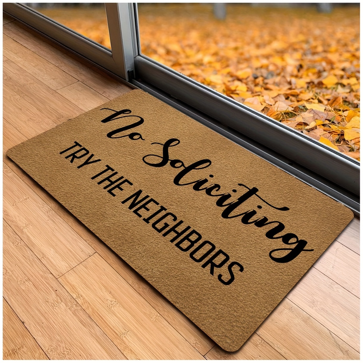 Dirt Resistant Welcome Doormat, Washable Low Pile Indoor Outdoor