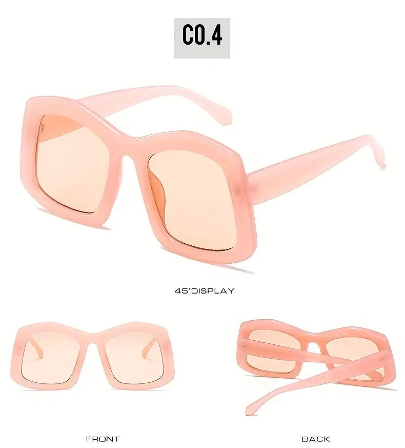 oversized irregular sunglasses for women men y2k candy color party favors decorative shades cute props details 3