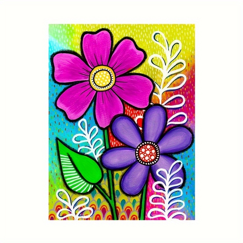 Small Flower Diamond Painting Kit 5d Diamond Art Kit, Painting Arts And Crafts  Home Wall Decor With Diamond Gems - Temu