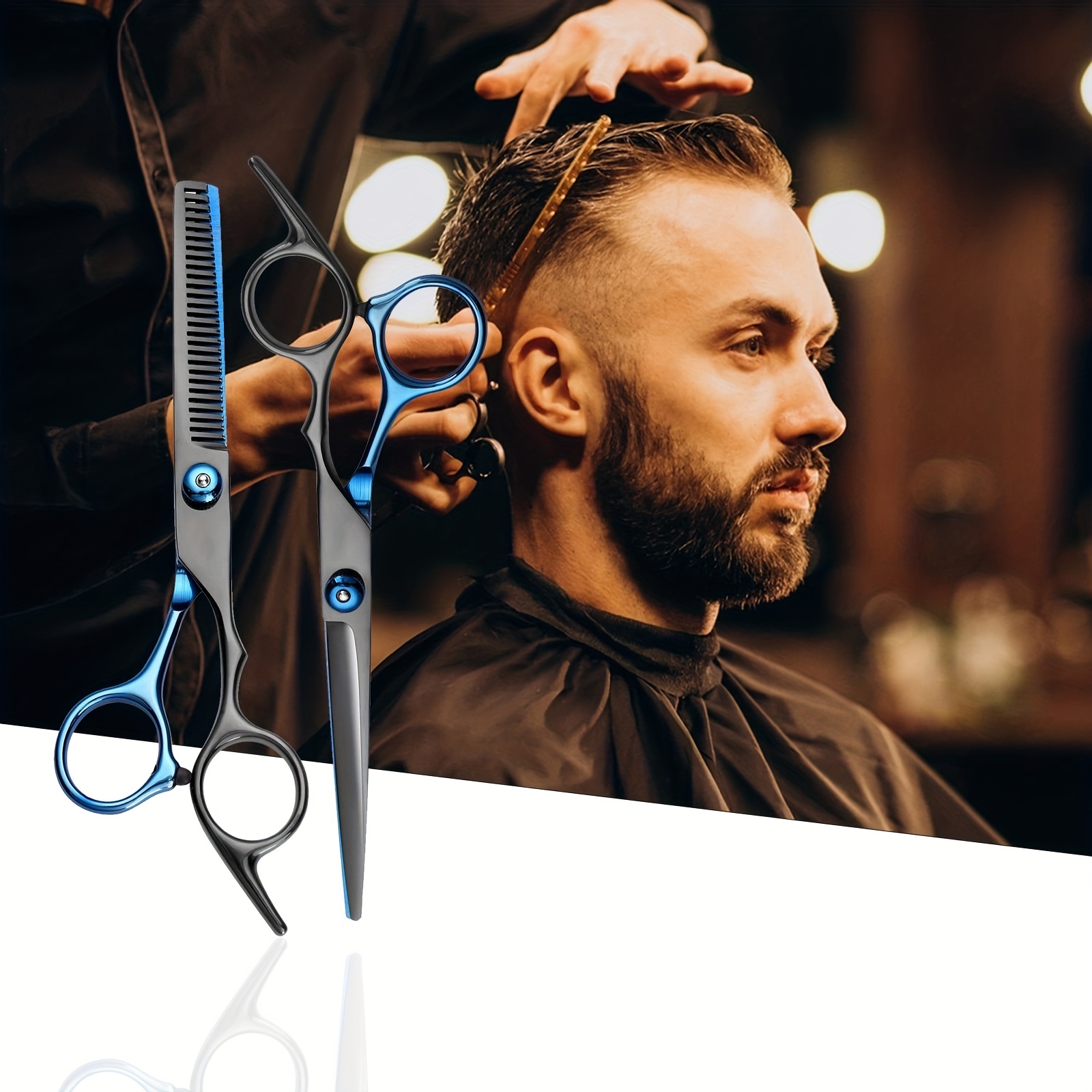 Comprar Tijeras de peluquero de acero inoxidable para salón de barbería de  6,0 pulgadas, tijeras para cortar pelo, tijeras de peluquería