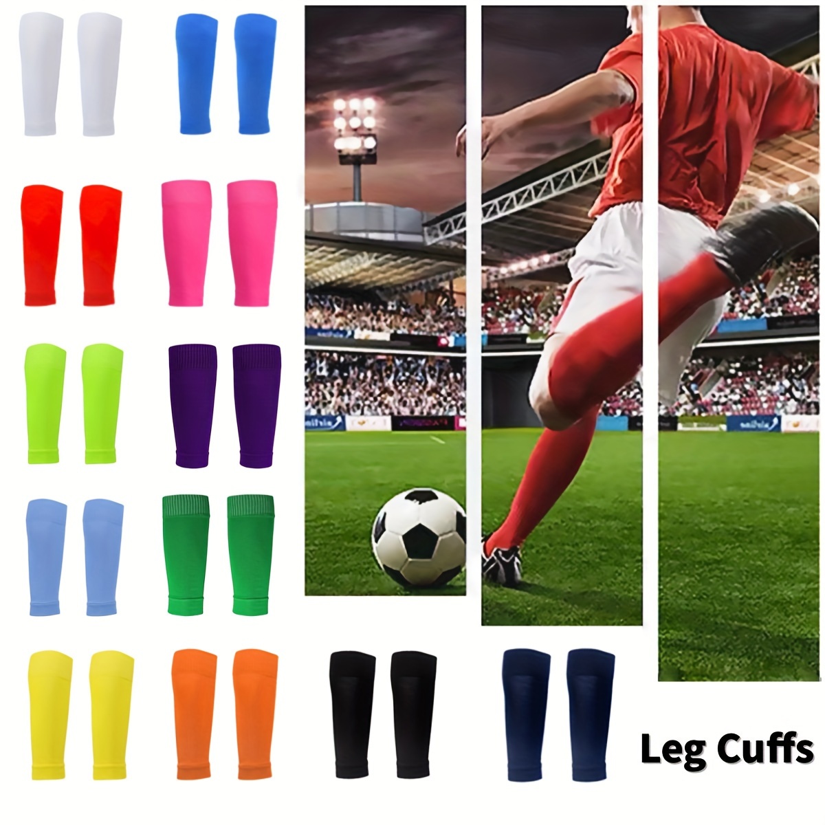 Soccer Guard Sock Football Compression Calf Sleeves - Temu