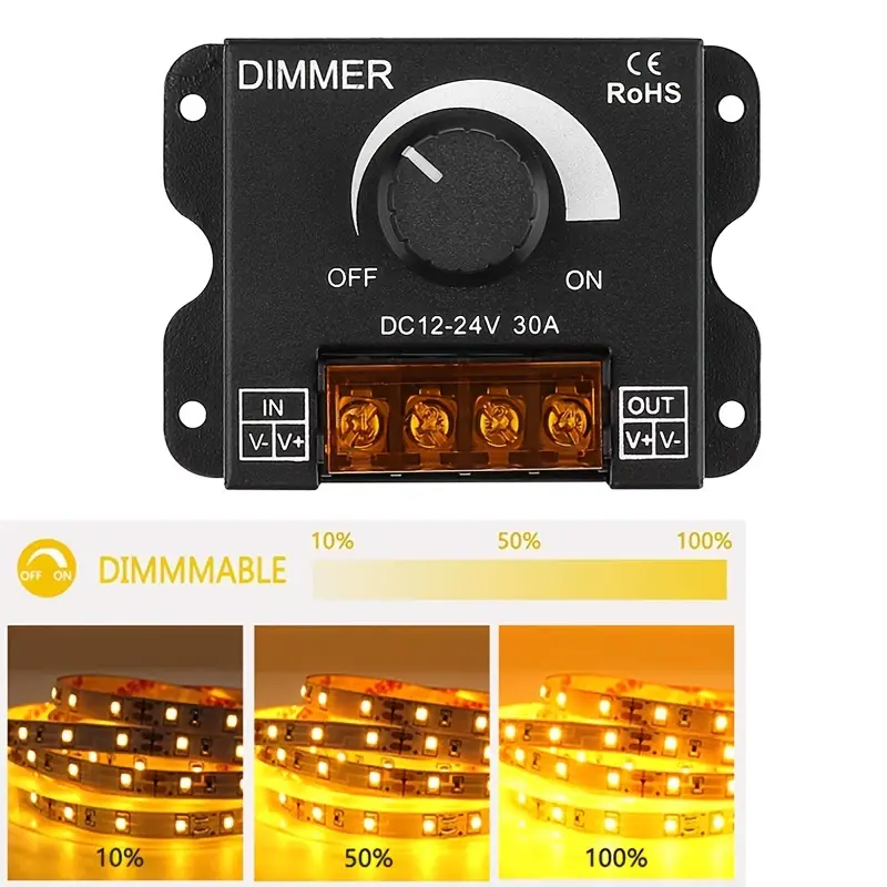 Brighten Up Your Home with this LED Dimmer PWM DC 12V-24V 30A Lighting  Controller!