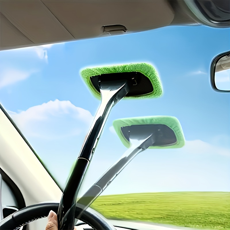 Car Wash Detachable Double sided Glass Wiper Long Handle - Temu