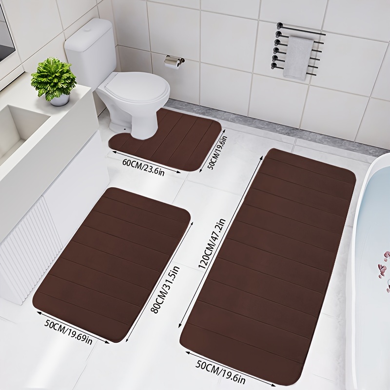 Memory Foam Mat, Absorbs Water Machine Washable Mat, Quick Drying, Bath Mat,  Non-slip Thickened Carpet, Soft And Comfortable, Suitable For Home  Decoration Mats, Suitable For Bathroom Mats, Laundry Room Mats, Hallway  Floor