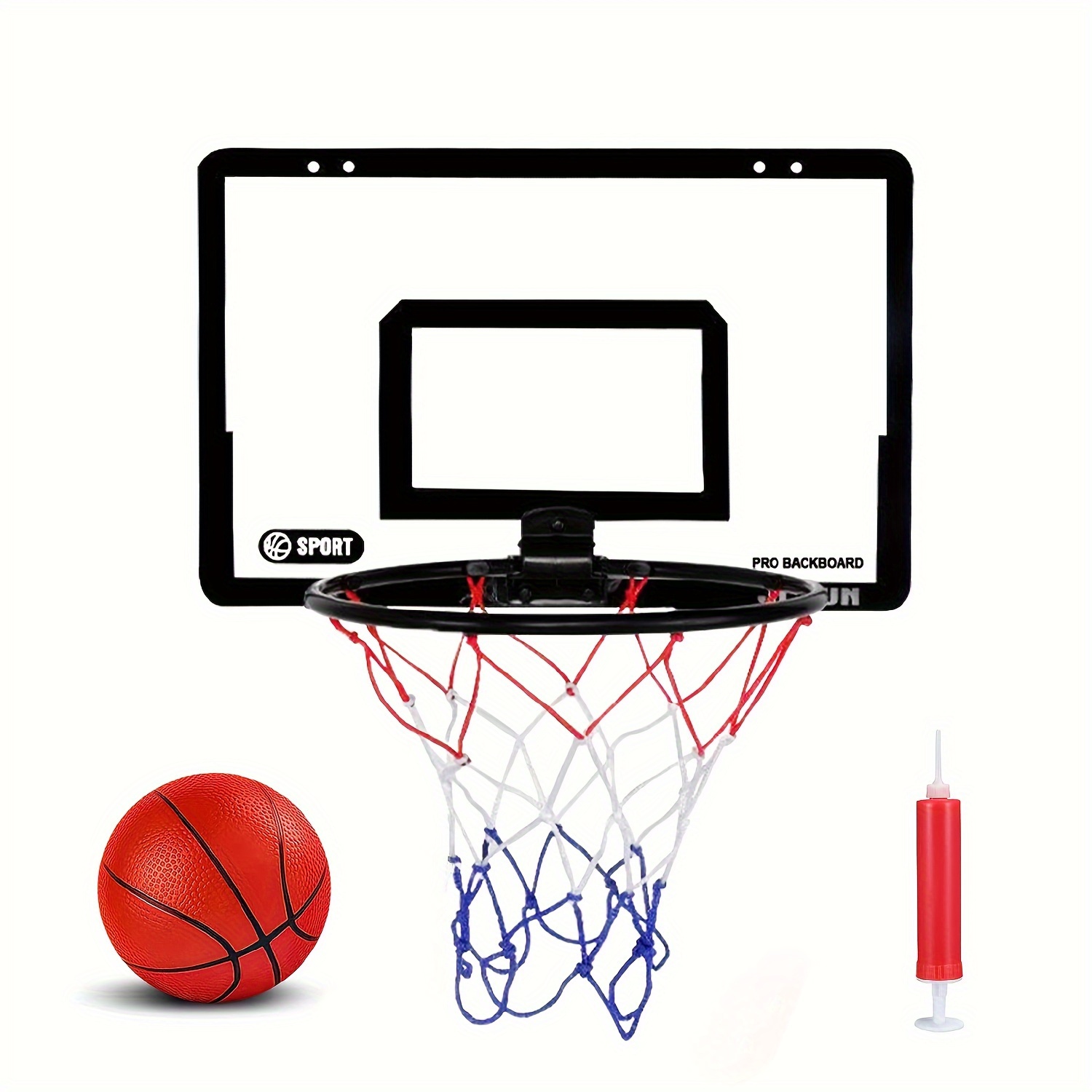  Hewen - Canasta de baloncesto para adultos fácil de montar,  irrompible, marco de tiro, montaje en pared, tablero de baloncesto estándar  de 43.3 x 29.5 in, ajustable : Deportes y Actividades