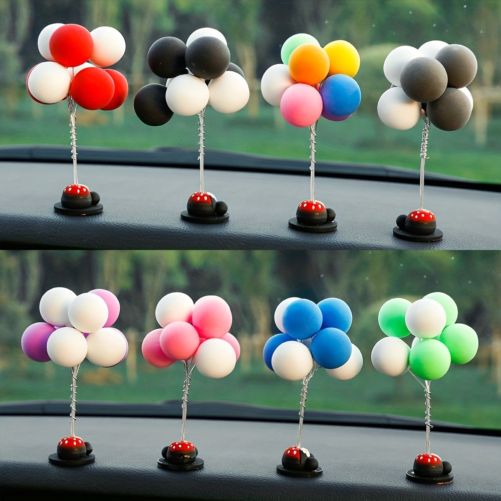 Ballons Colorés Décorations Tableau Bord Voiture Mignon Mini - Temu Canada