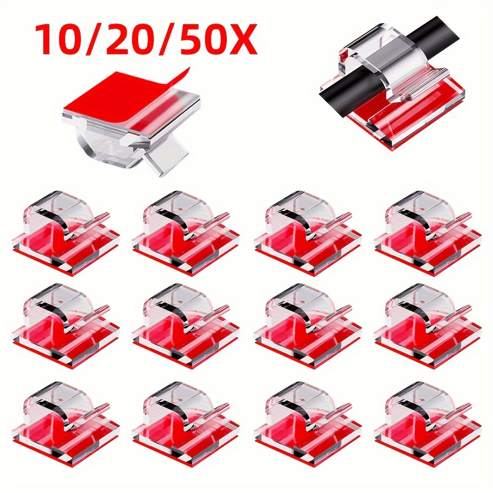  60 PCS Adhesive Cable Clips, Upgraded Wall Wire Clips