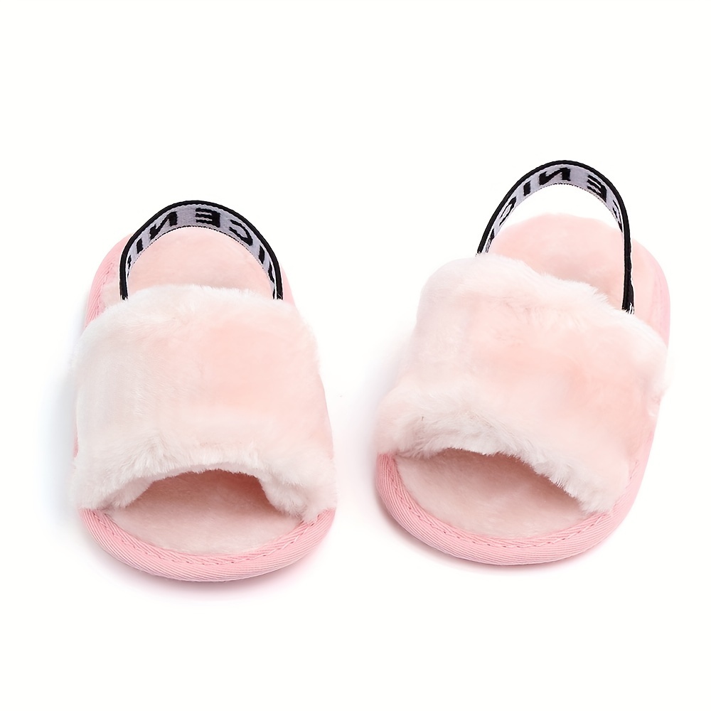 Baby girl shop fluffy sandals