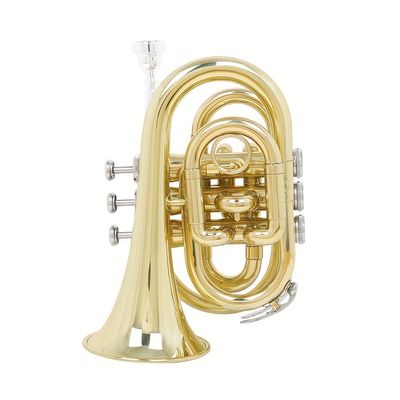lade palm brass portable pocket trumpet adult students professional performance of brass instrument trumpet