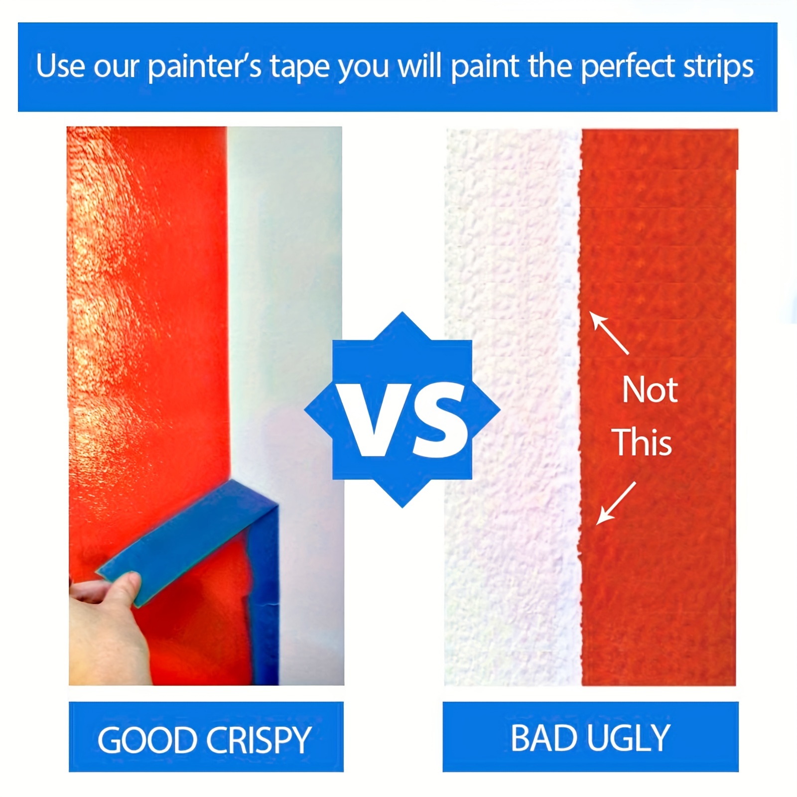 Professional Painters Tape 14 Day Easy Removal Trim Edge - Temu