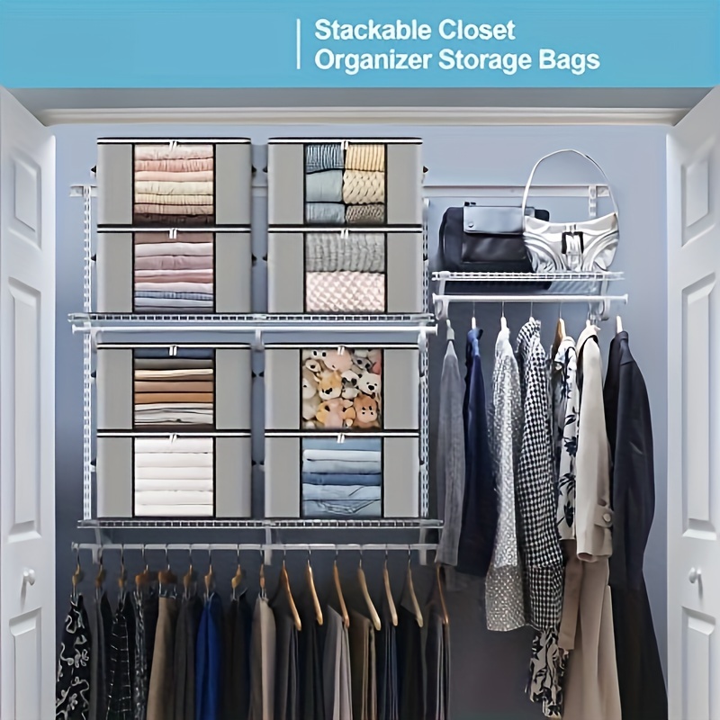 Organize Your Closet With This Large Storage Bag Reinforced - Temu