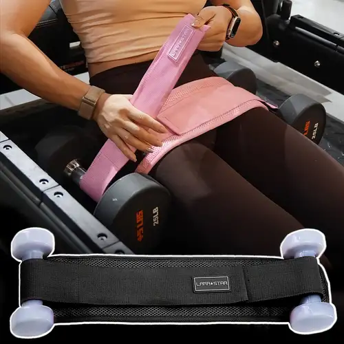 Comprar Cinturón de empuje de cadera con 2 bandas, cinturón de  entrenamiento Unisex con mancuernas para ejercicio físico para el hogar