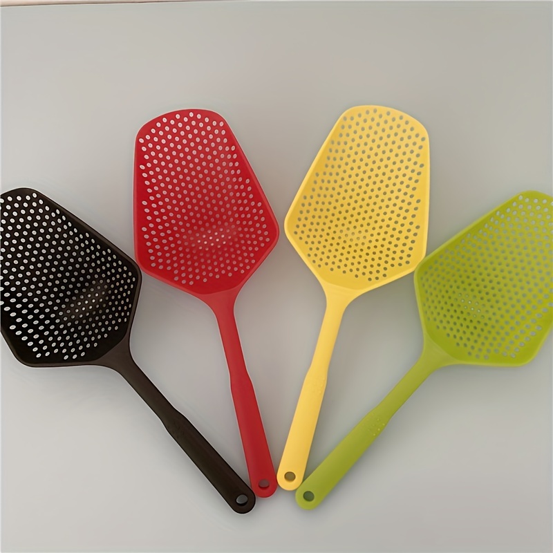  2pcs Strainer Scoop, Nylon Strainer Mesh Scoop, Skimmer Spoon  with Handle, Food Drain Shovel: Home & Kitchen