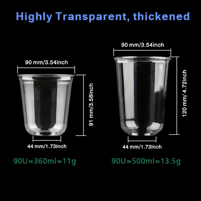 Transparent Plastic Coffee Cups  Transparent Plastic Cups 500ml