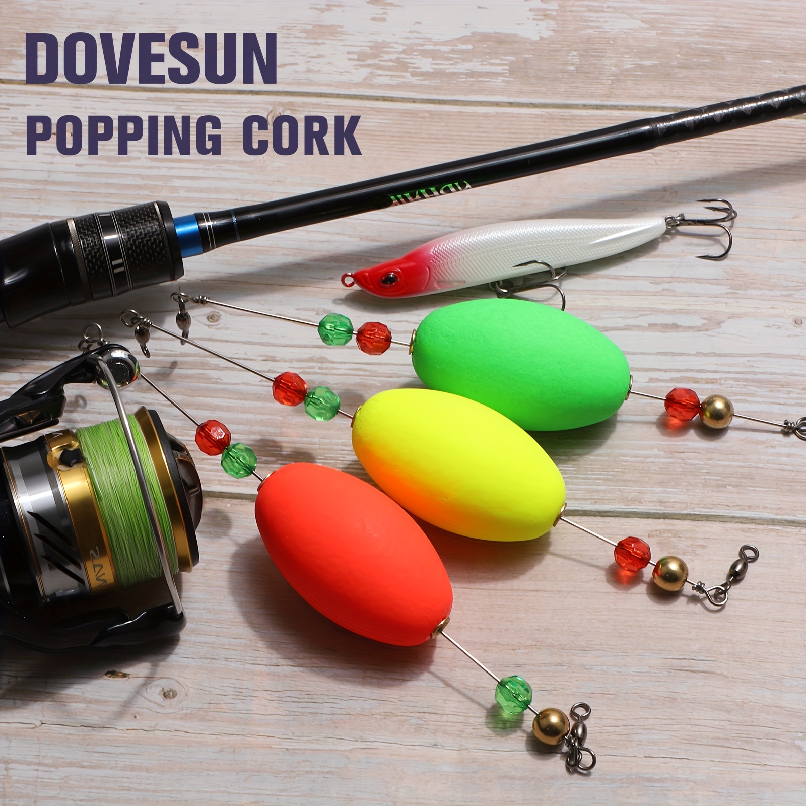 6pc lot fishing floats and bobbers