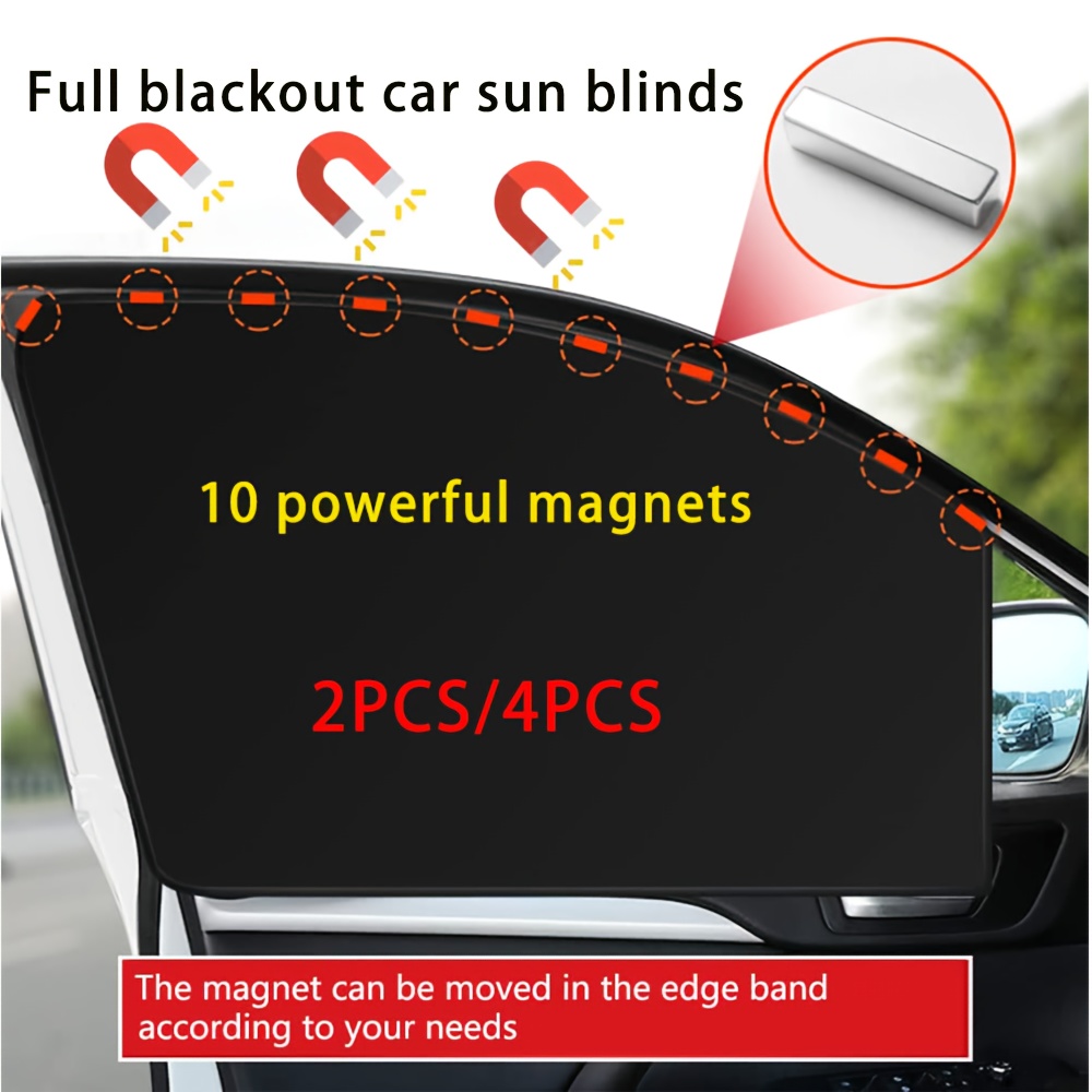 Auto-Sonnenschutz Magnetischer Seitenfenstervorhang Autofenster  Sonnenschutz Privatsphäre Sonne UV-Schutz Fensterschutz  Auto-Innenraum-Zubehör