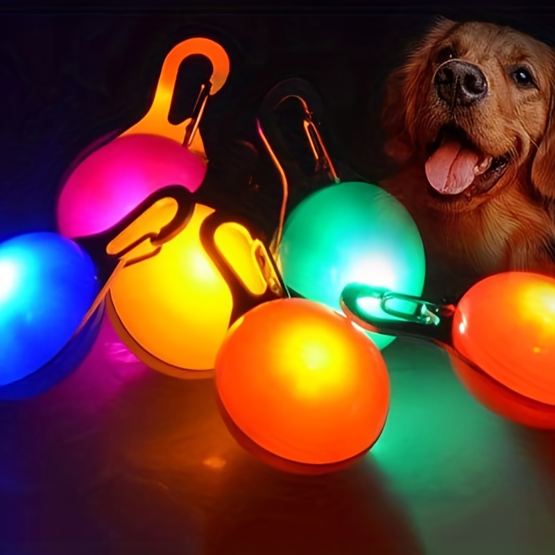 Luces para perros para caminar por la noche, luz de collar de perro de 50  lúmenes, 3 modos de luz recargable para perro, luz impermeable IP65 para