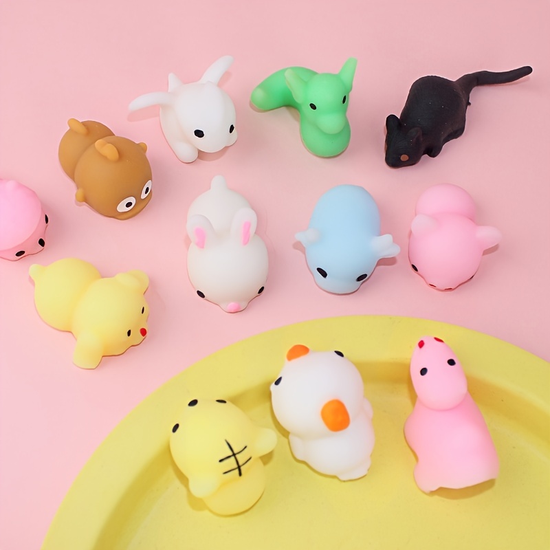Mochi Squishy - Super Cute And Tranparent Stress Reliver Toy(random Style  Will