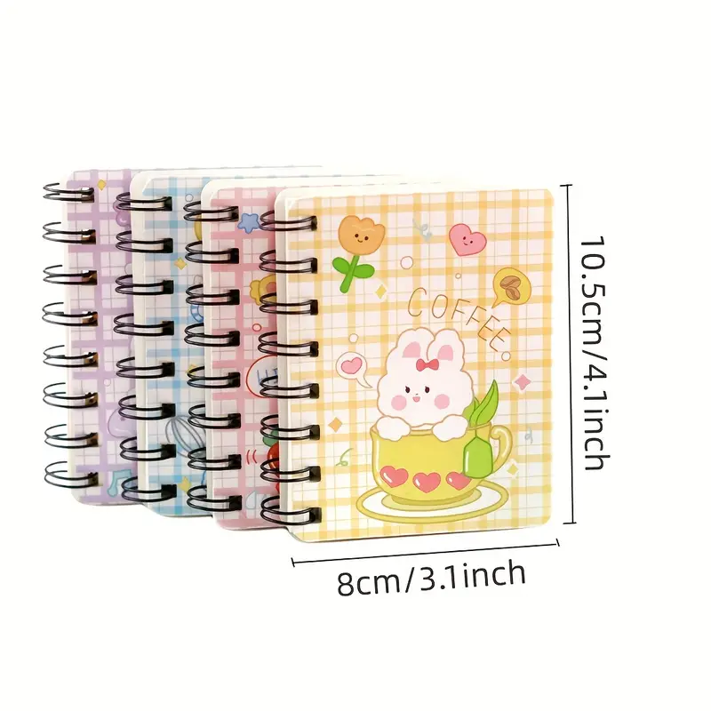 Cute Rabbit Notebook A7 Coil Book Student Notebook Pocket - Temu