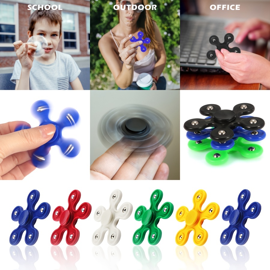 12 Pack Funny Sensory Fidget Toys,Deformable Chain DIY Robot Spinners  Fingertip Stress Relief Gyro Toy Birthday Gifts Goodie Bag Easter Basket