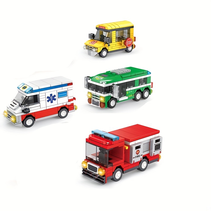 City Car Small Building Blocks Kids Educational Toy