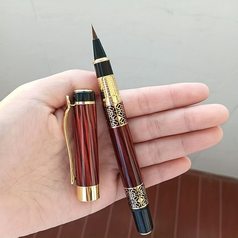 2pcs Nuovo Pennello Stile Penna Assorbimento Inchiostro, Piccolo Pennello  Morbido Normale, Penna Copiare Capelli Lupo, Principiante Pratica  Calligrafia Pennello Morbido, Trova Grandi Offerte Ora