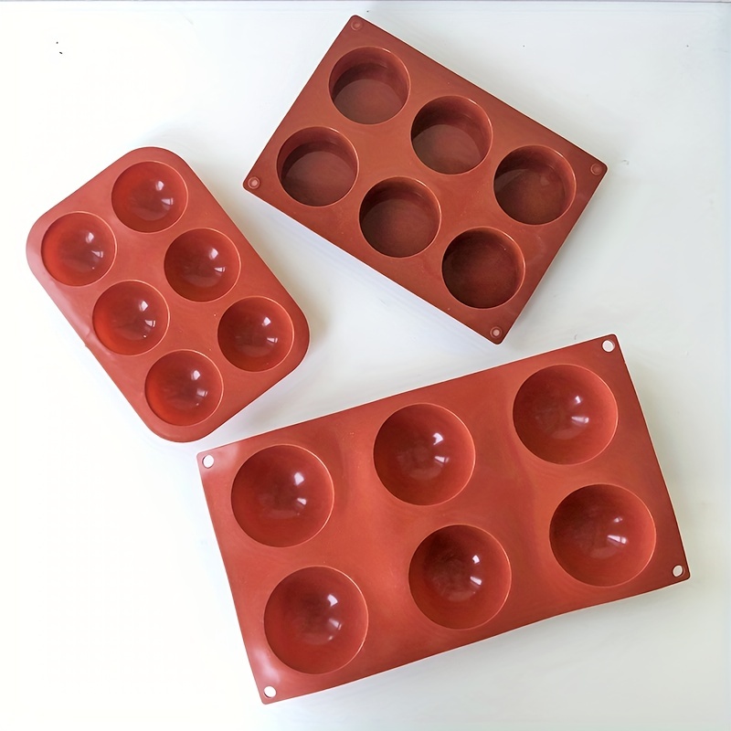 Molde de bomba de chocolate caliente molde de silicona semi bola para hacer  bombas de cacao (2)
