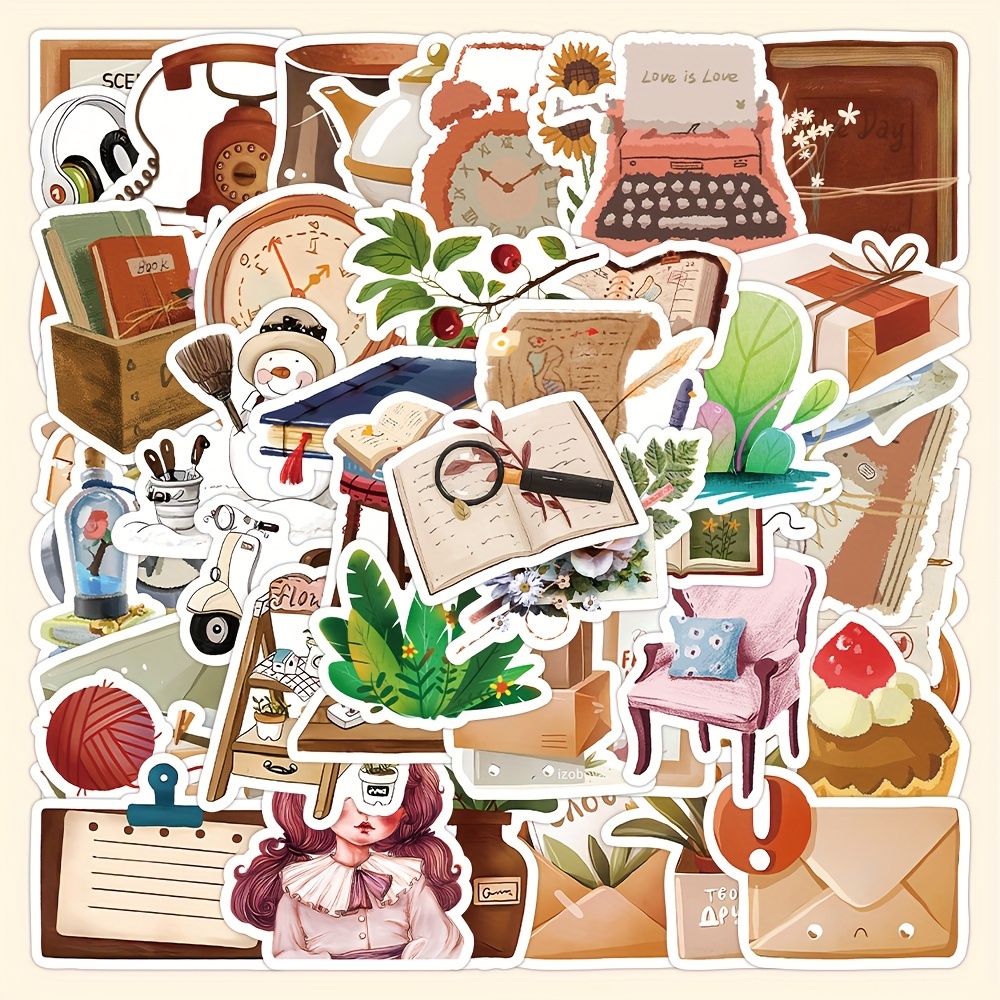 100PCS Rétro Vintage Stickers, Street Autocollants, Autocollants