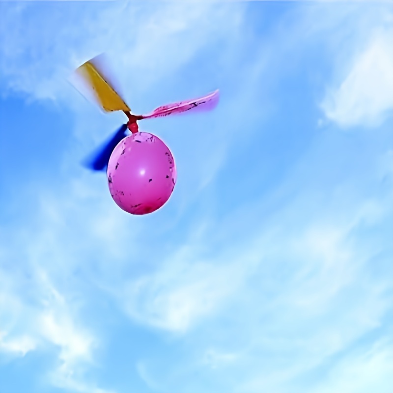 2pcs Balloon Helicopter DIY Classroom Experiment Balloon Airplane