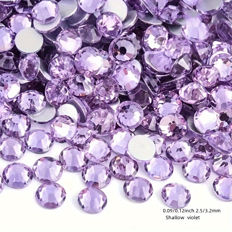 Amethyst Hot Fix Rhinestone Flatback Crystals - Temu