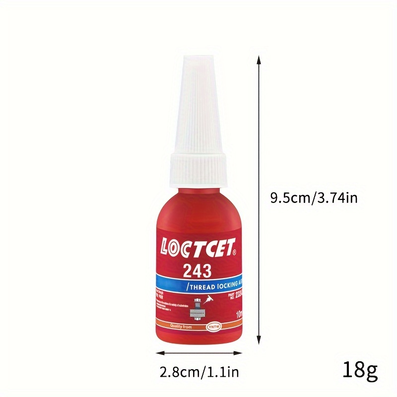 10ml Removable Threadlocker Lock Tight & Seal Fasteners