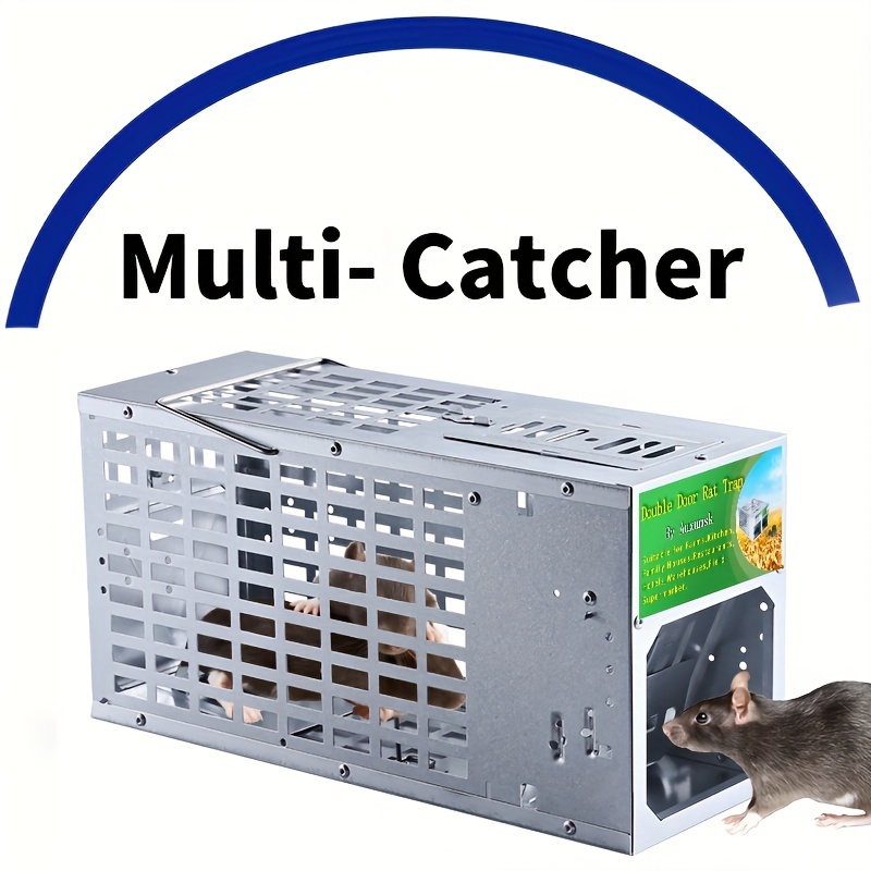 Double-door Humane Mouse Trap Live Mouse Cage, Reusable Bait Mouse Cage  Strong Catch Mouse Trap, Pest Control - Temu